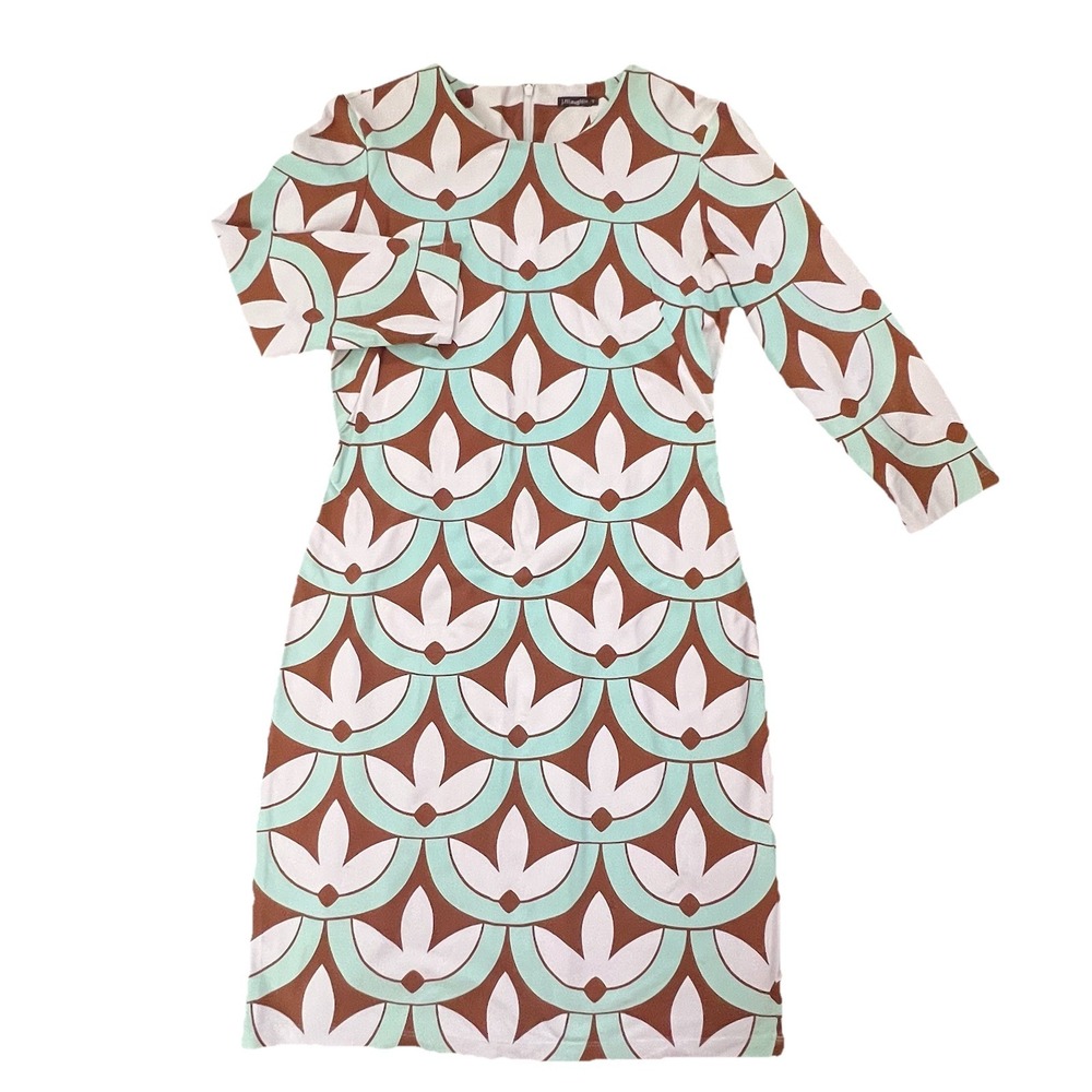 J. McLaughlin Womens Dress Floral All Over Print Small‎ Performance Stretch Mod